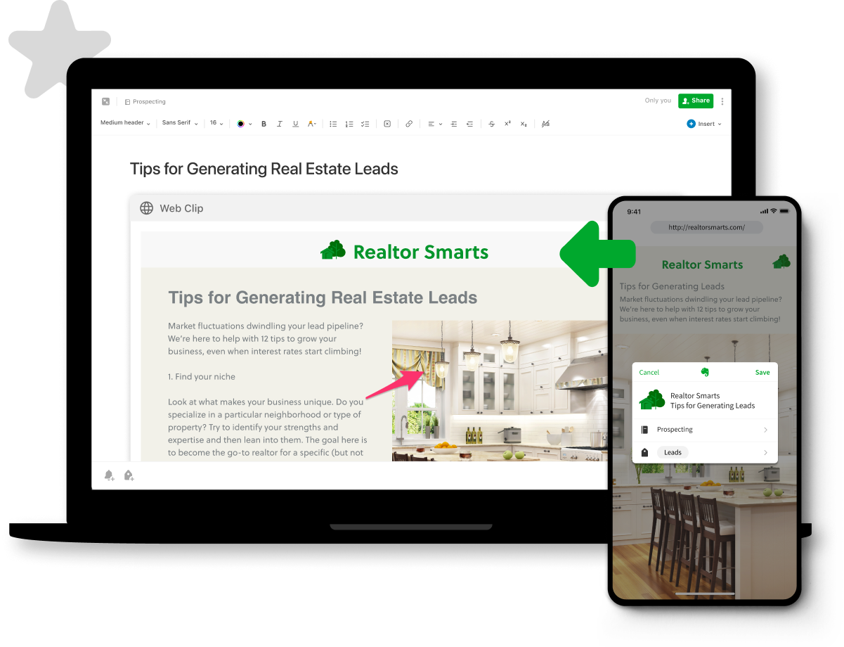 Evernote Teams Software - Save and edit webpages