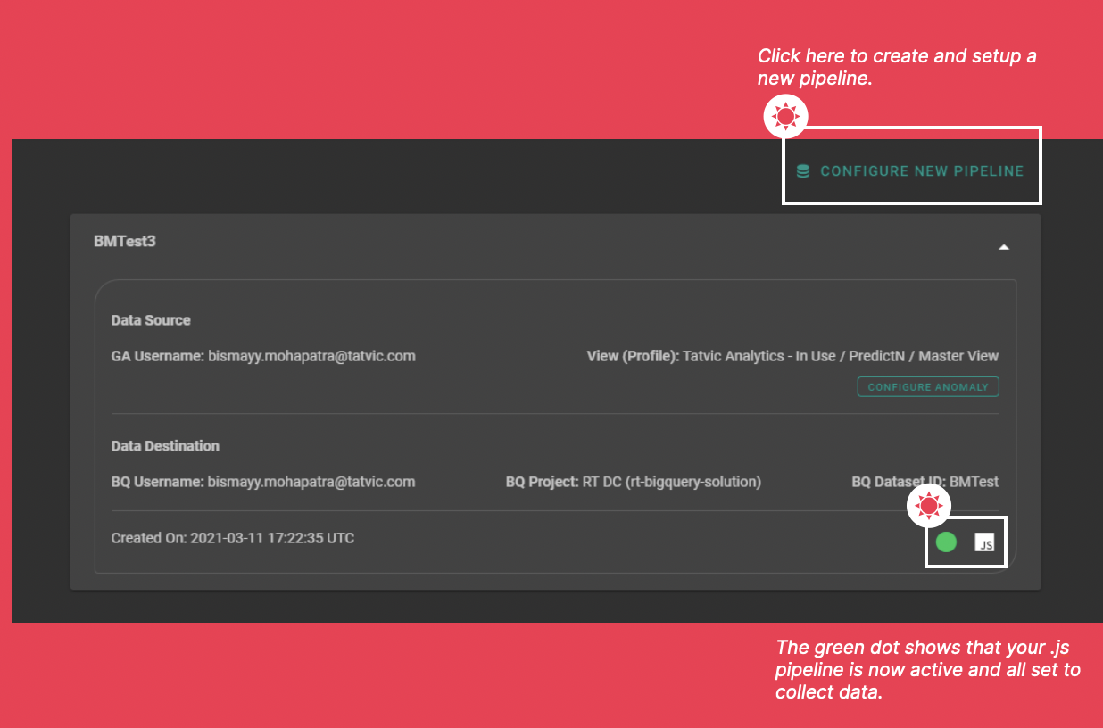 Pipestream Software - You’re all set with Pipestream now! You will now see your pipeline created in dashboard. If you want to create a new pipeline, click on the new pipeline button on the top right.