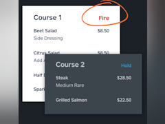 Square for Restaurants Software - Courses can be fired or held with a single tap - thumbnail