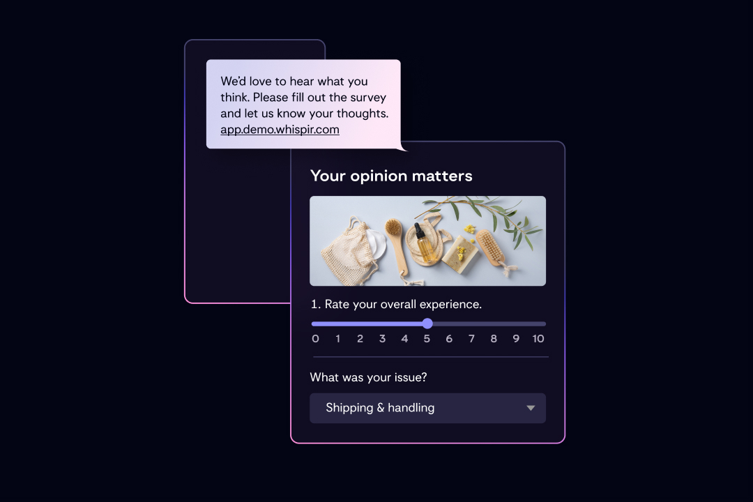 Communicate with your audience with interactive surveys