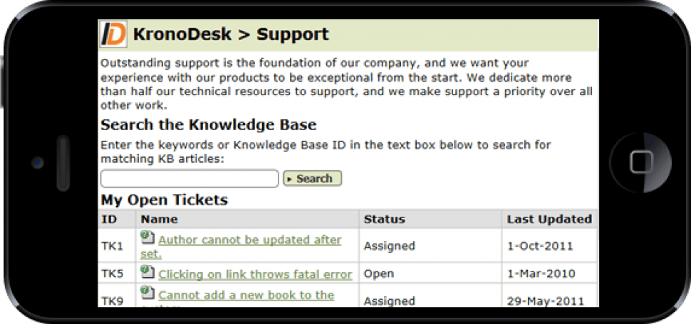 Mobile support