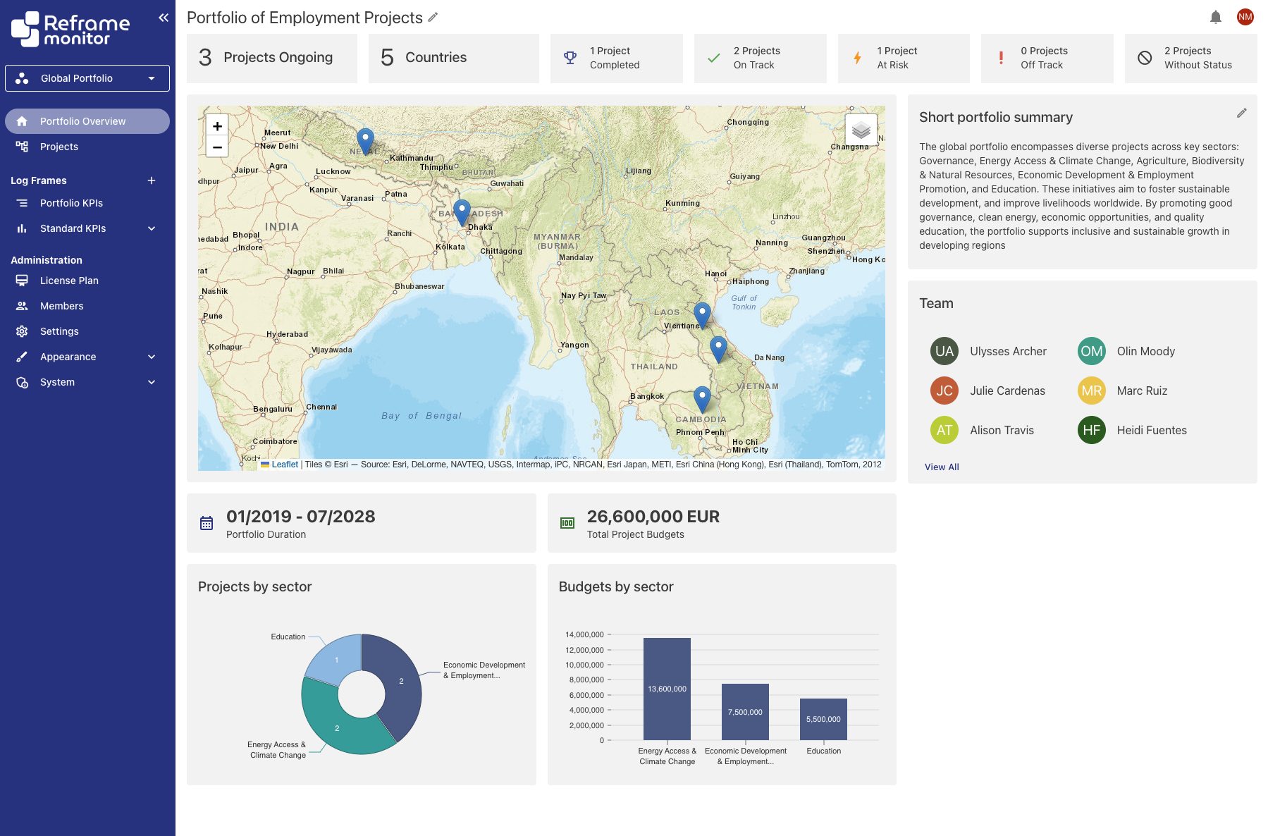 Reframe Monitor screenshot