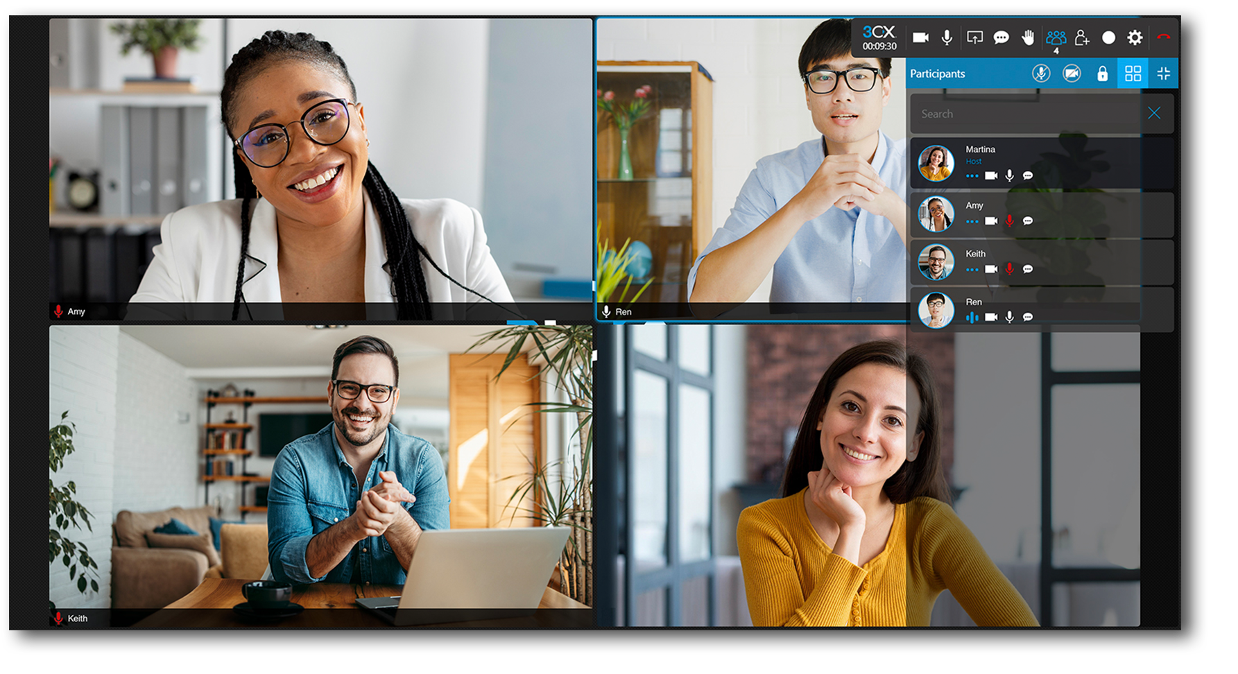 3CX Software - 3CX’s integrated video conferencing is easy to use and enables businesses to save time and money by hosting virtual meetings, whilst enjoying the benefits of face-to-face communication.