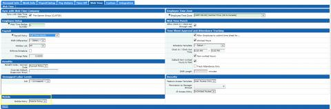 Paylocity- Web Time Menu