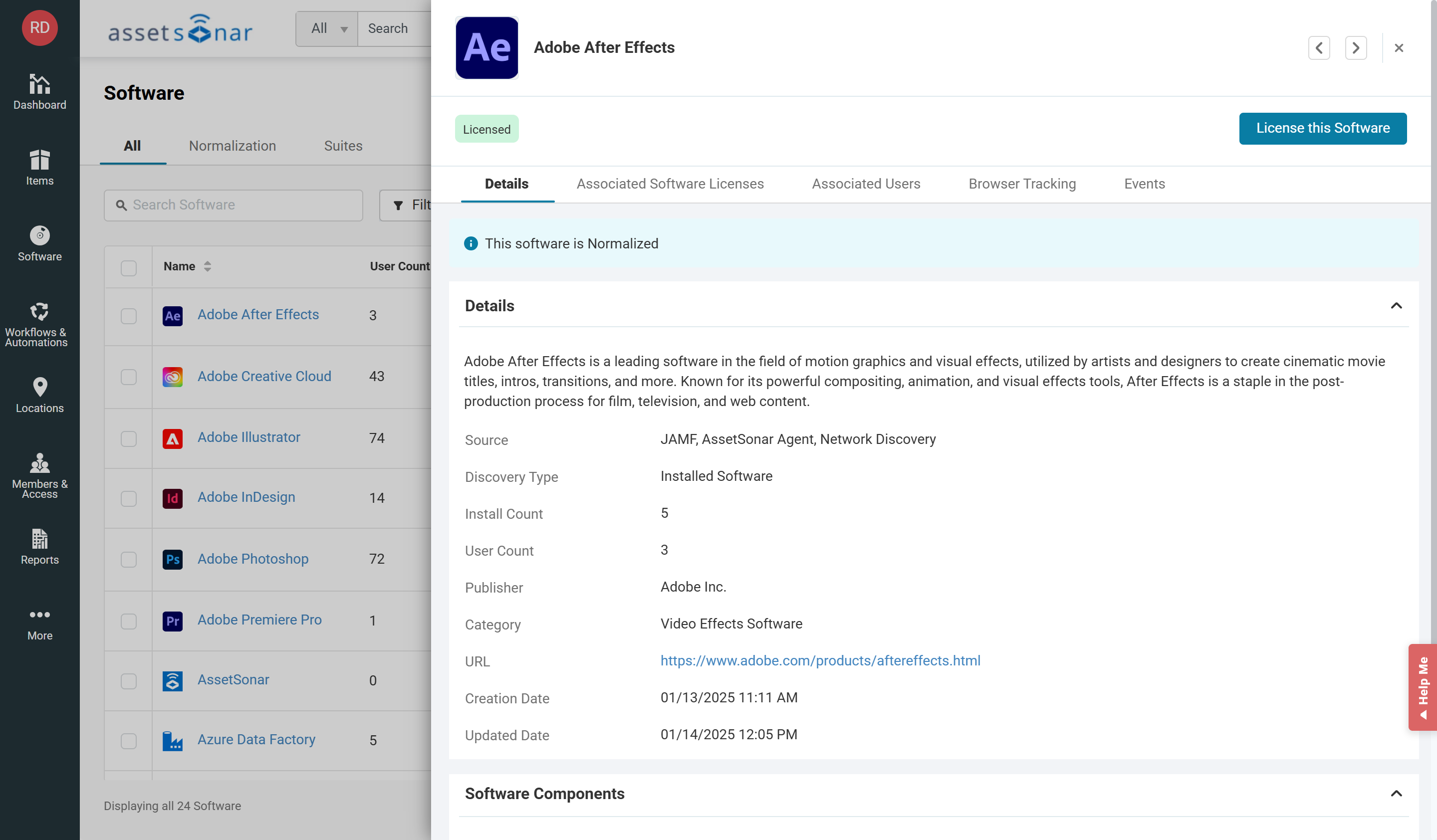 AssetSonar Software - 4
