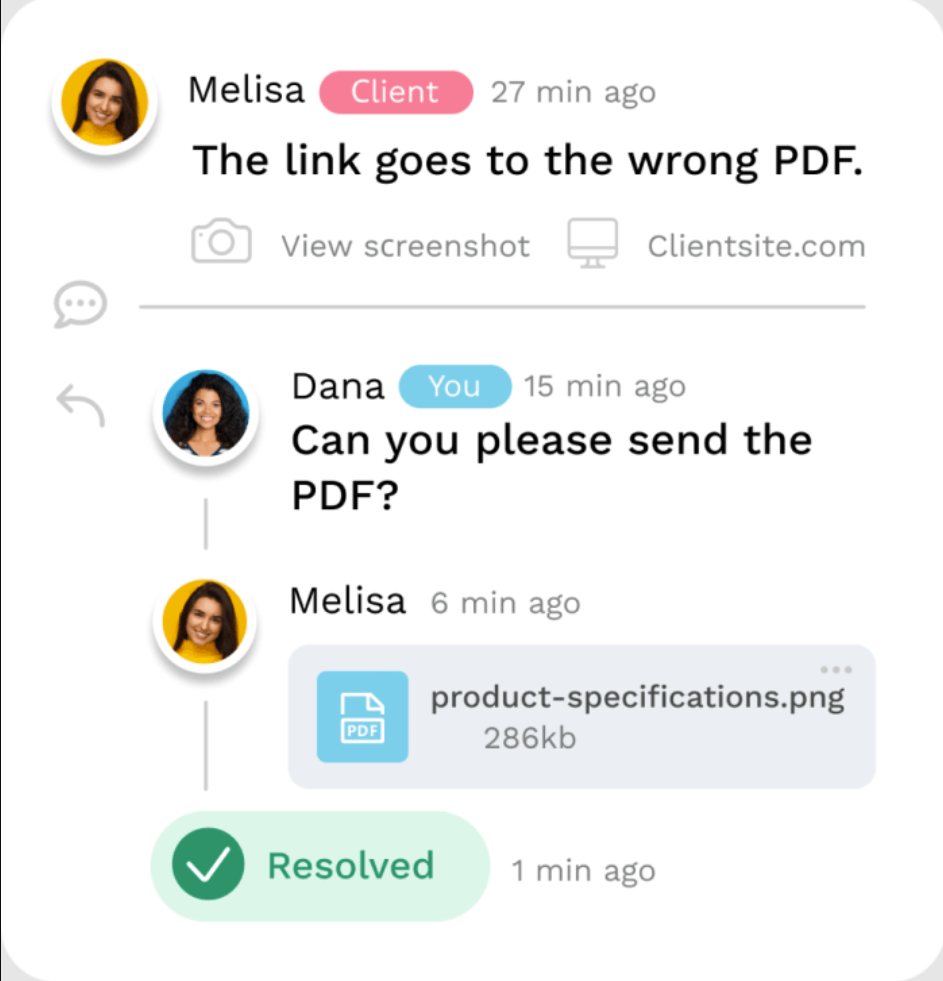 Feedbucket screenshot: Feedbucket collaboration dashboard