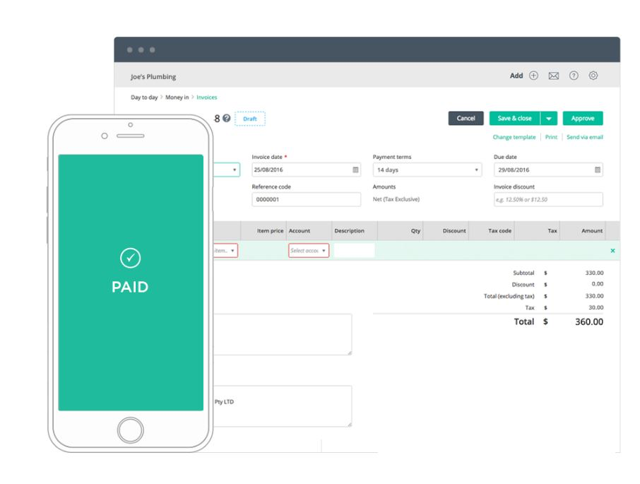 Reckon One Software - Create and approve online invoices