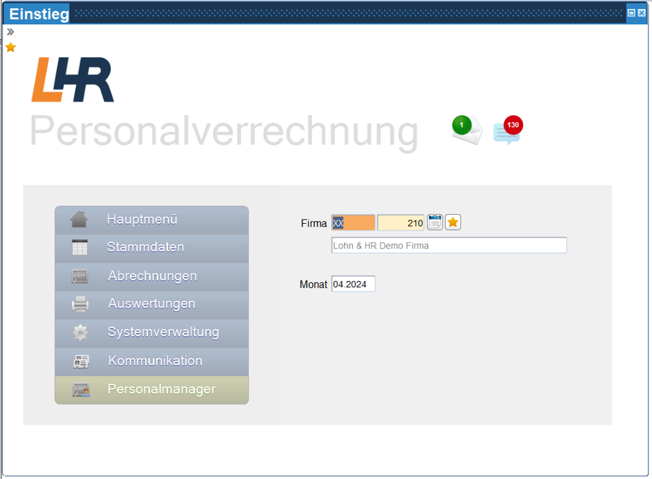LHR Payroll screenshot: LHR Payroll personal manager