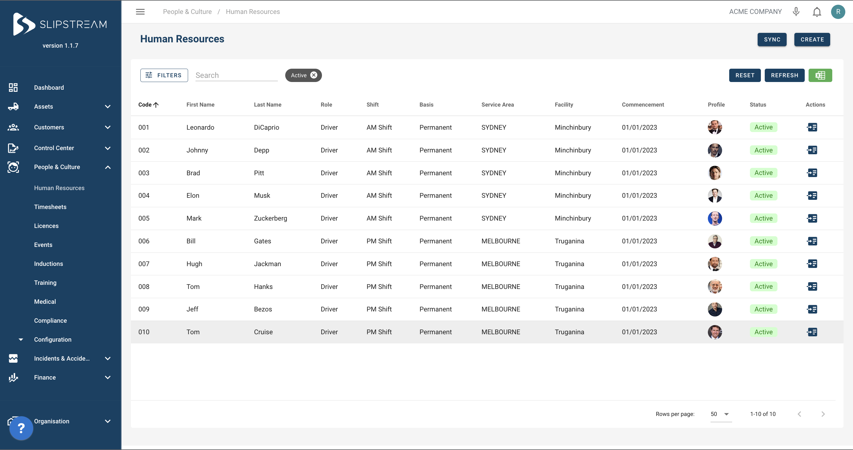 Slipstream CLEAR Software - Human Resources