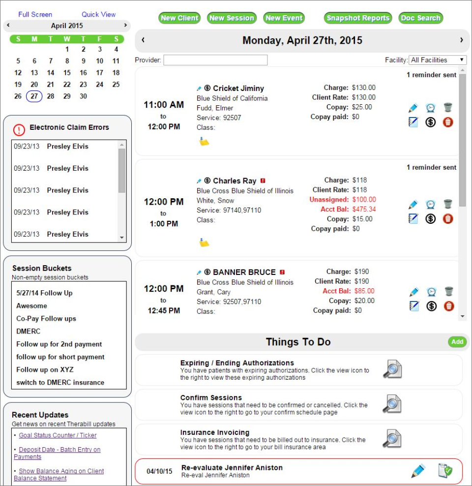 Therabill Software - 1