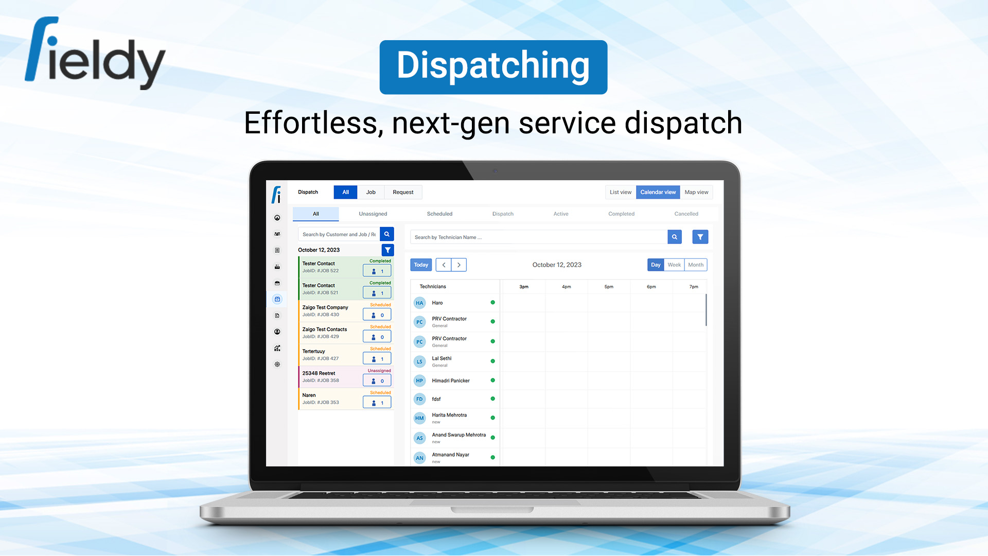 Fieldy: Streamline dispatch with smart scheduling. Easy-to-use field service software for job tracking and technician allocation.