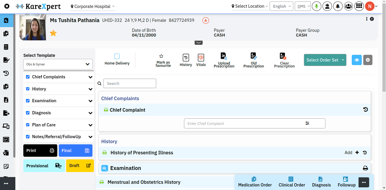 Advanced HIMS Software - Advanced HIMS Patient Record