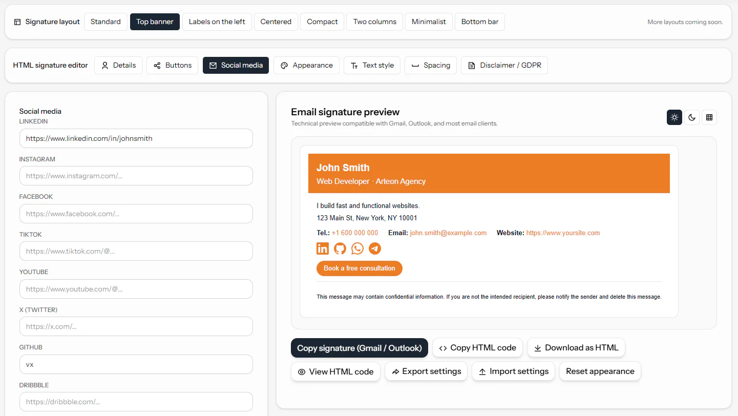 Free HTML Email Signature Generator Price, Features, Reviews & Ratings ...