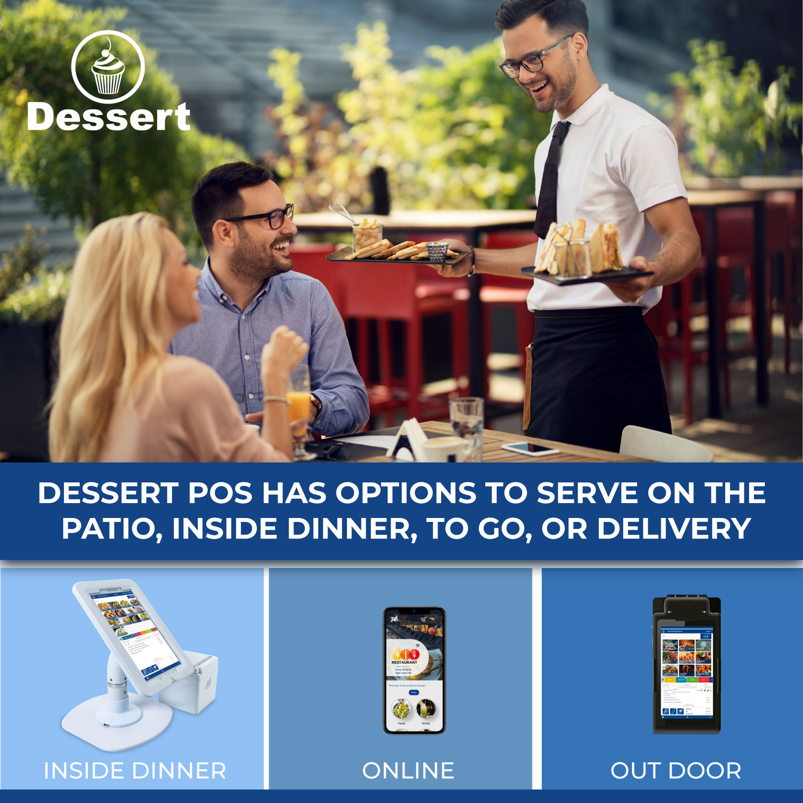 Dessert Point of Sale combines powerful cloud-based software, payment processing, and beautiful hardware, all built for the restaurant industry