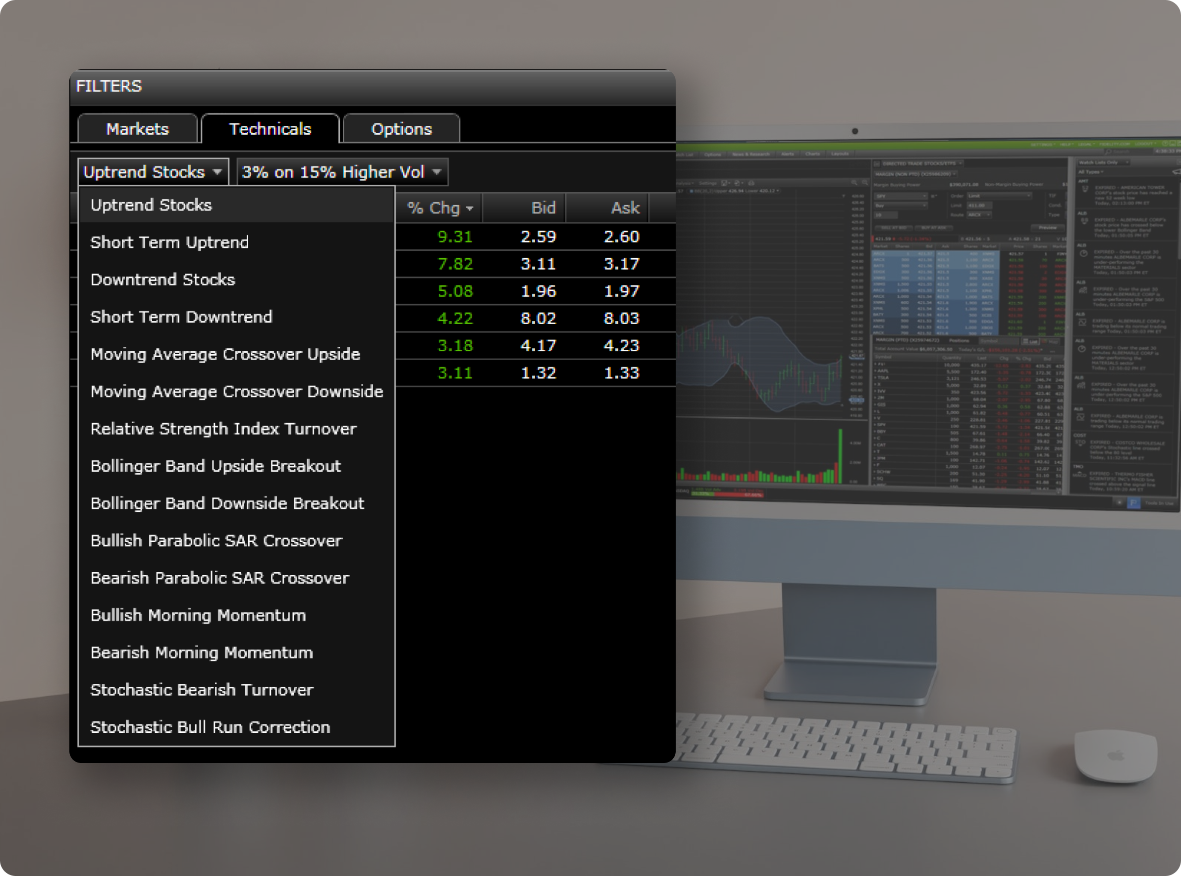 Active Trader Pro Software - Active Trader Pro filters