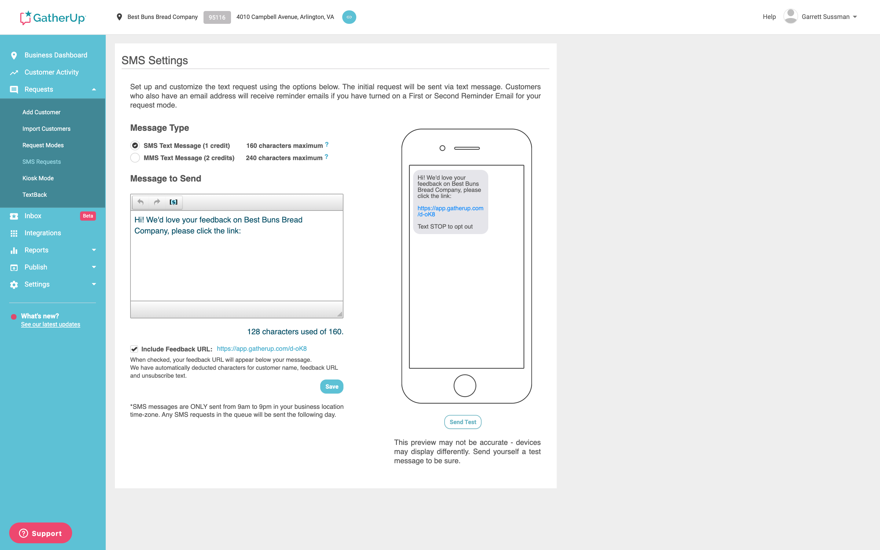Reviews and Feedback Request | SMS Template-thumb