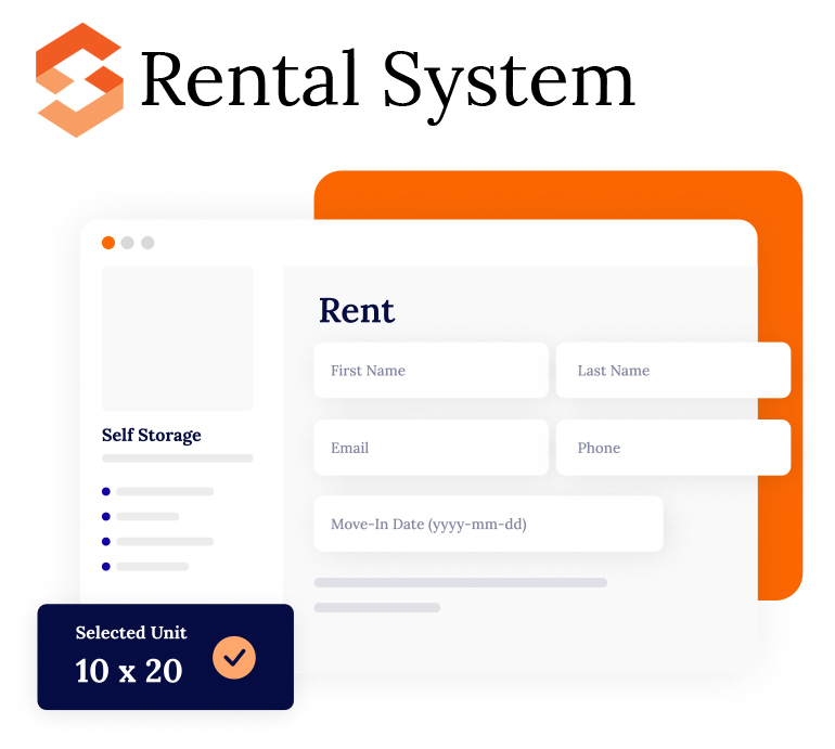 Storagely screenshot: Storagely rental system