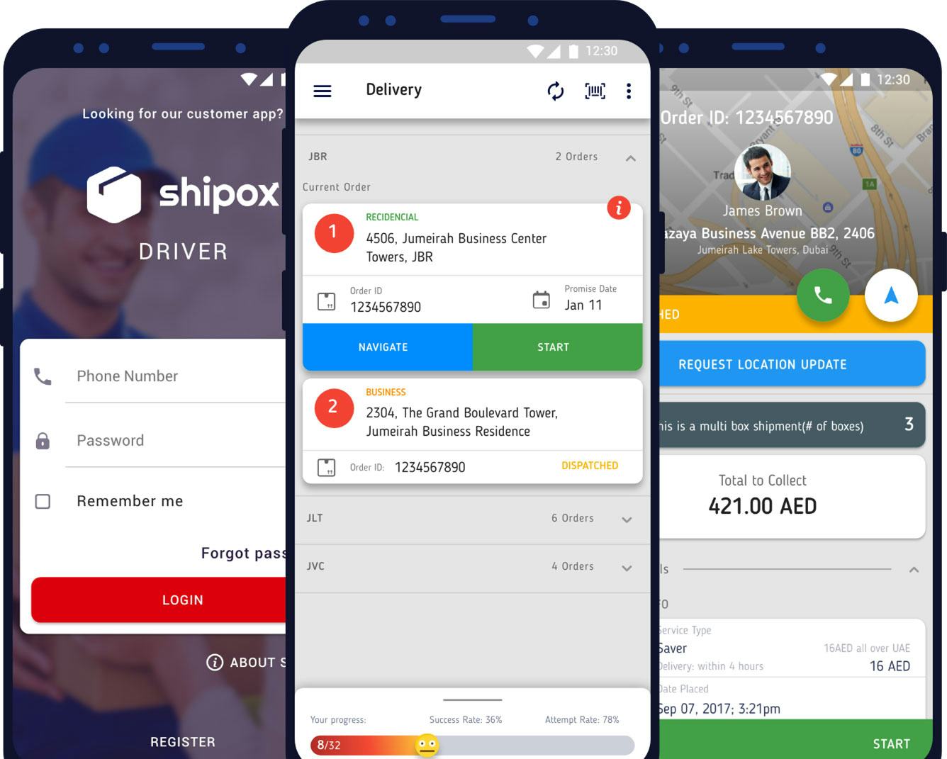 Shipox DMS Software - Driver App