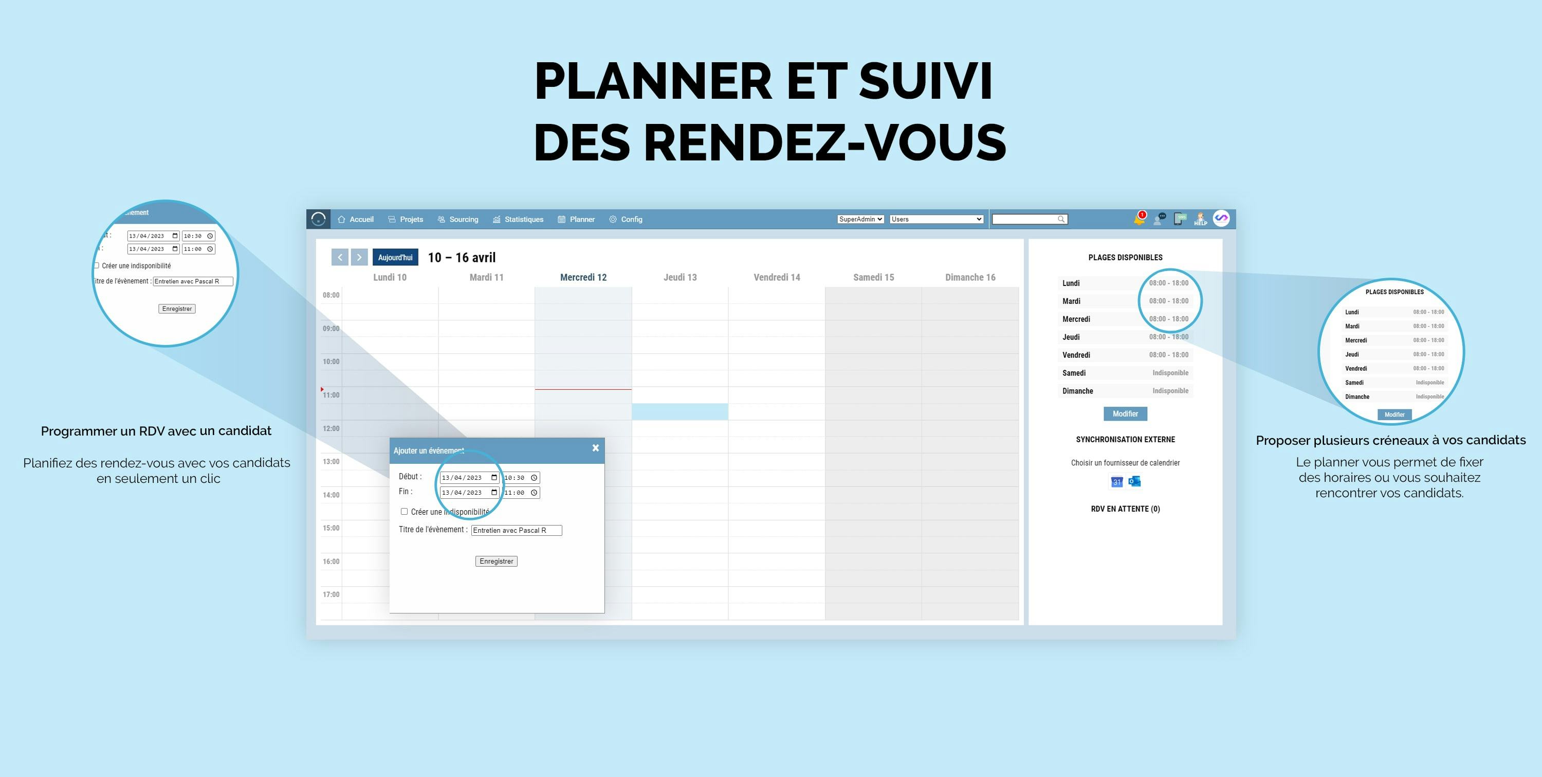 Softy Software - Planifiez et suivez vos rendez-vous avec le module planner