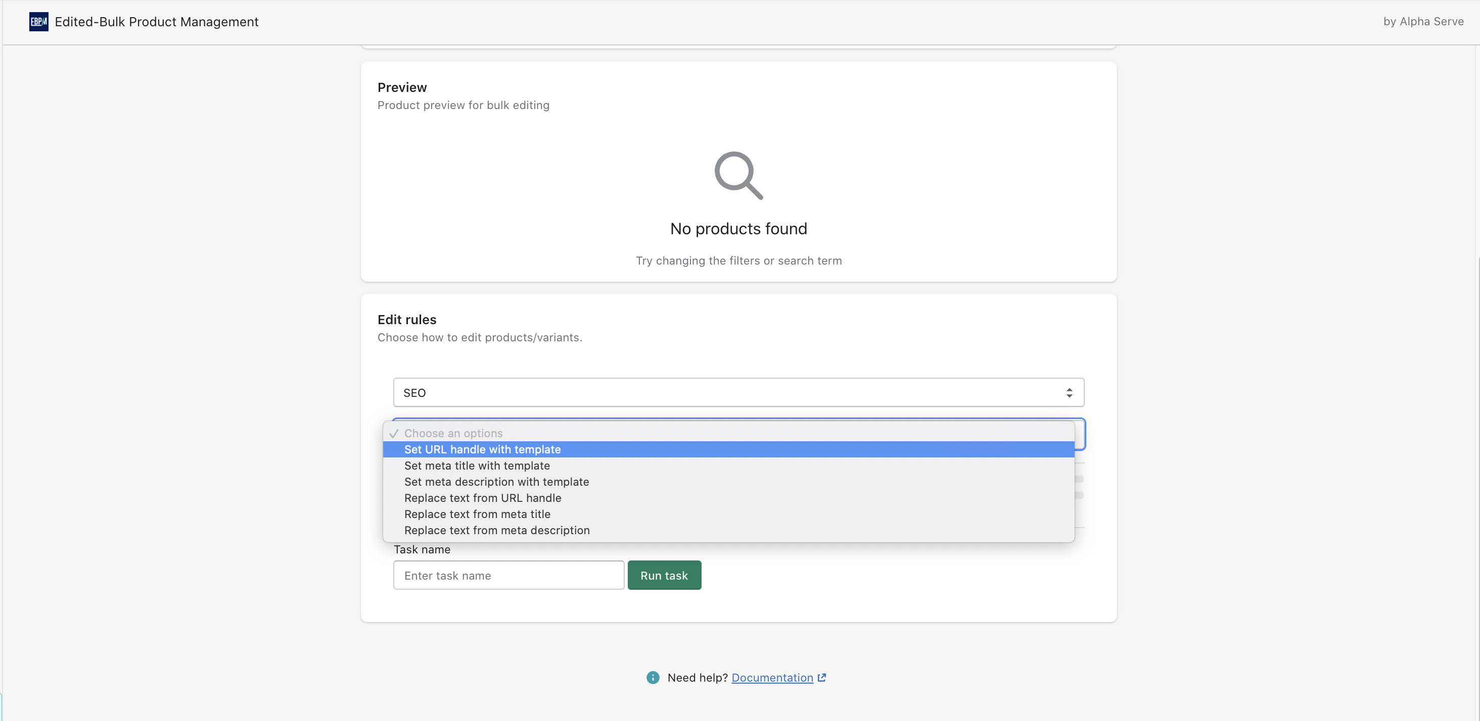 Edited - Bulk Product Management preview
