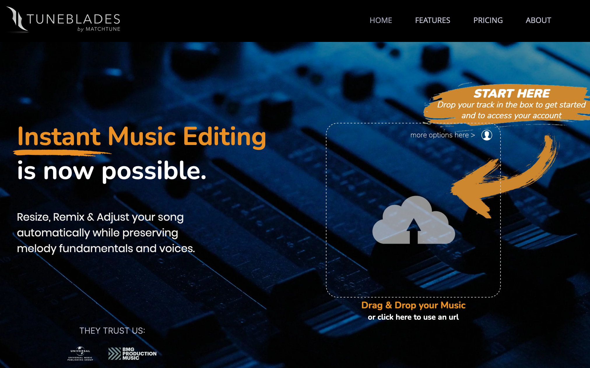 TuneBlades screenshot
