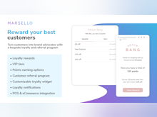 Marsello Software - Reward your customers with a customizable loyalty and referral program, VIP tiers, notifications and more.