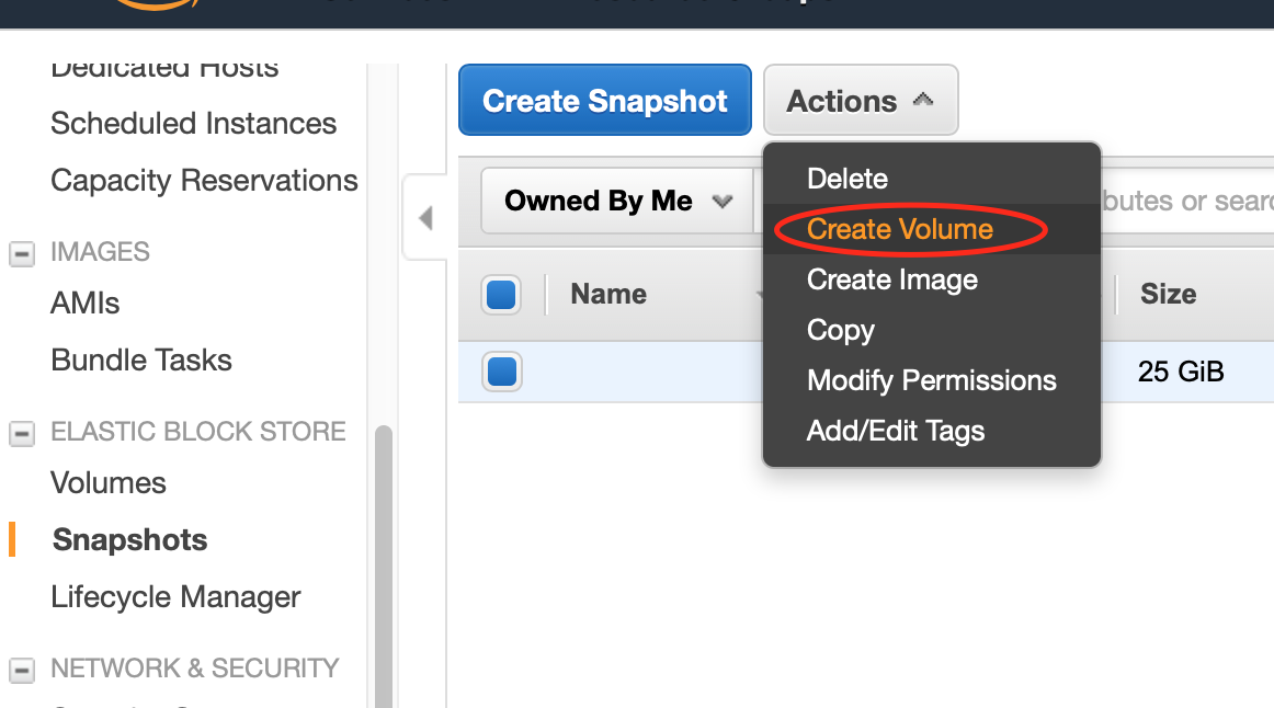 MarkLogic create volume