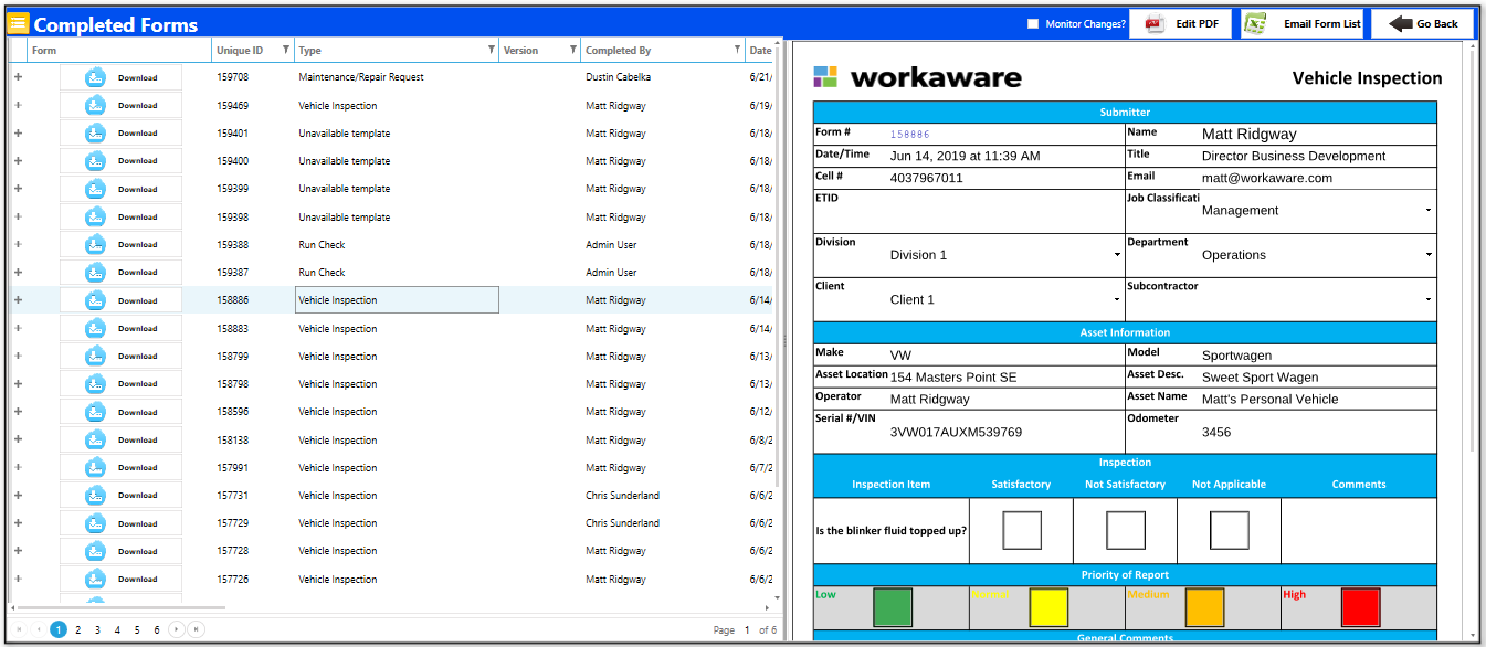 Workaware forms automation