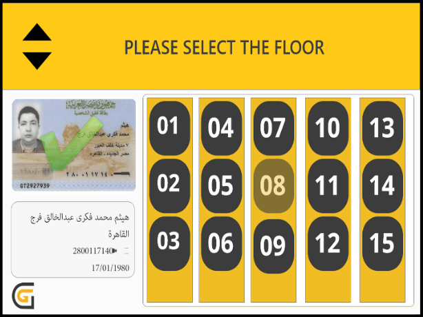 SignMe select the floor