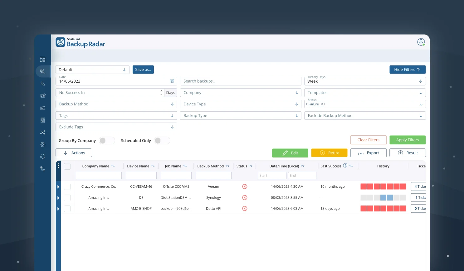 ScalePad Backup Radar Software Reviews, Demo & Pricing 2024