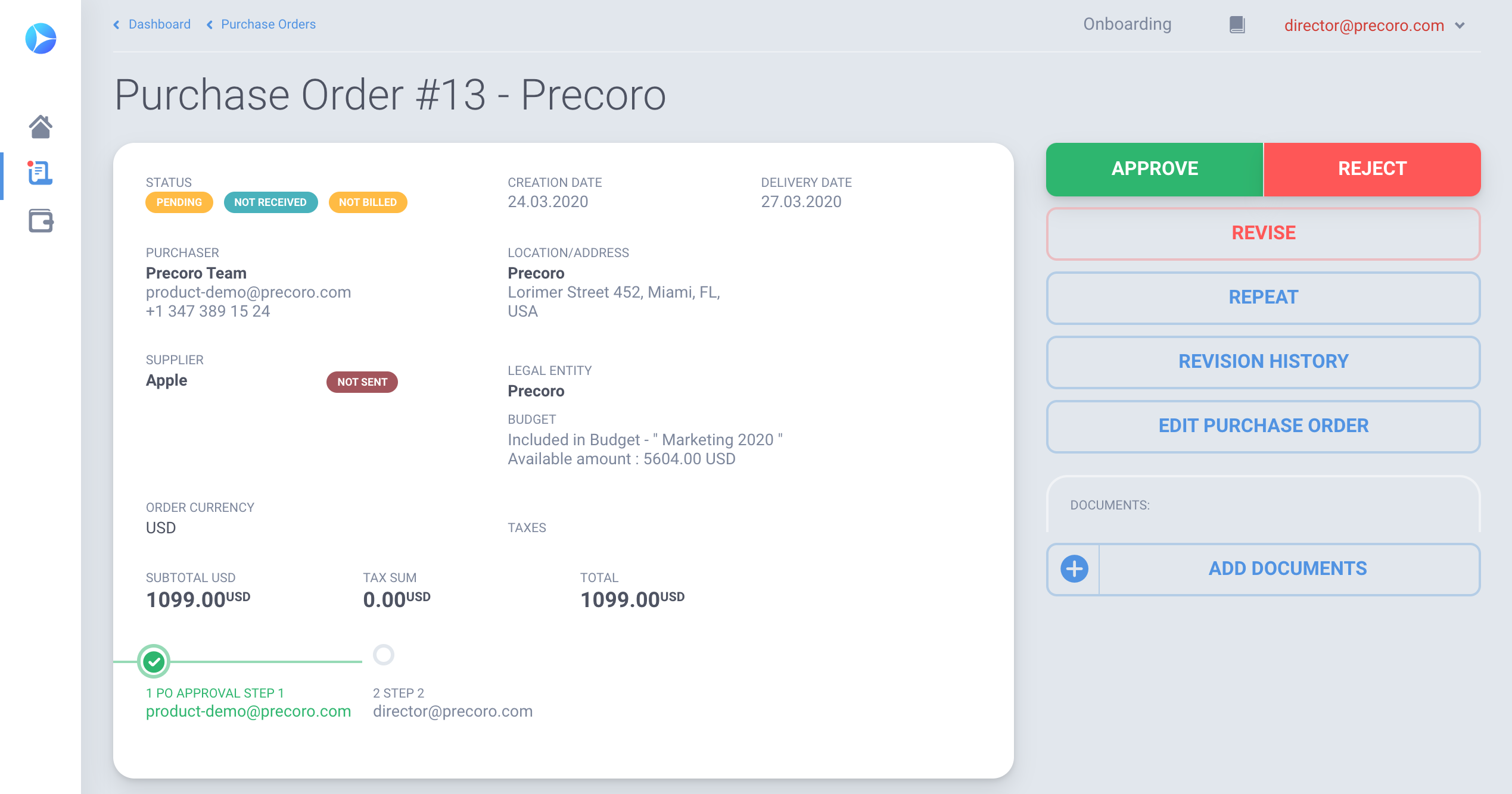 Precoro Reviews, Prices & Ratings | GetApp UK 2021