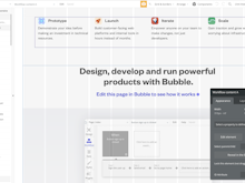 Bubble Software - Designed for teams of all sizes, Bubble enables you to bring any product vision to life – whether you're just starting with a minimum viable product, or scaling from a prototype to a mature business.