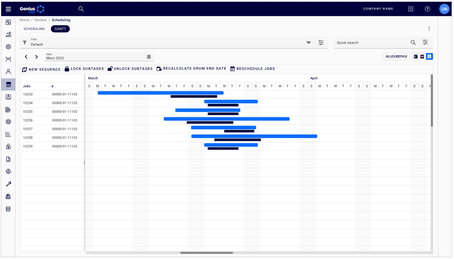 Genius ERP Software - Genius ERP has two scheduling systems—traditional plus the only DBR scheduling system available within an ERP. Choose the right solution to schedule your shop with precision, and ensure jobs are always completed on time and within budget.