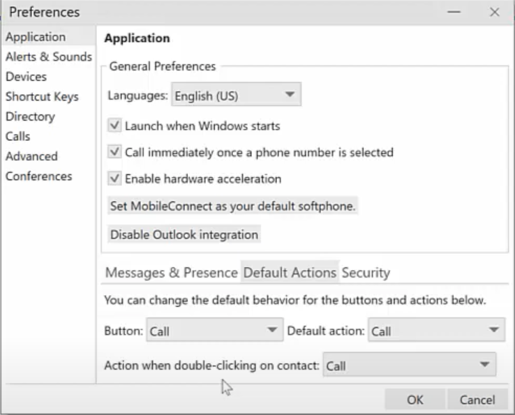 FusionWorks - general preferences