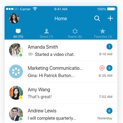 View communications