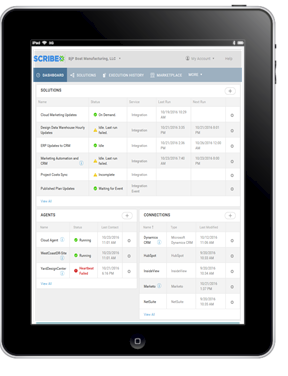 Scribe Online tablet view
