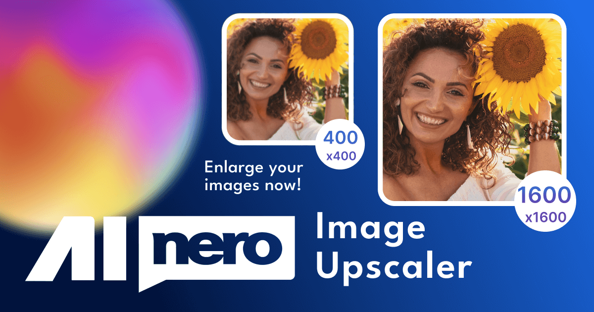 Nero AI Image Upscaler Software - 2