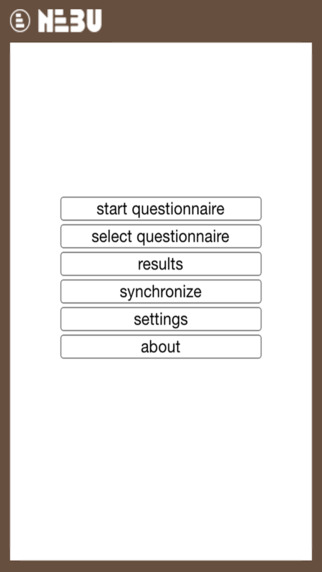 The Nebu Capi app 2.0 for iOS is designed for offline face to face interviewing