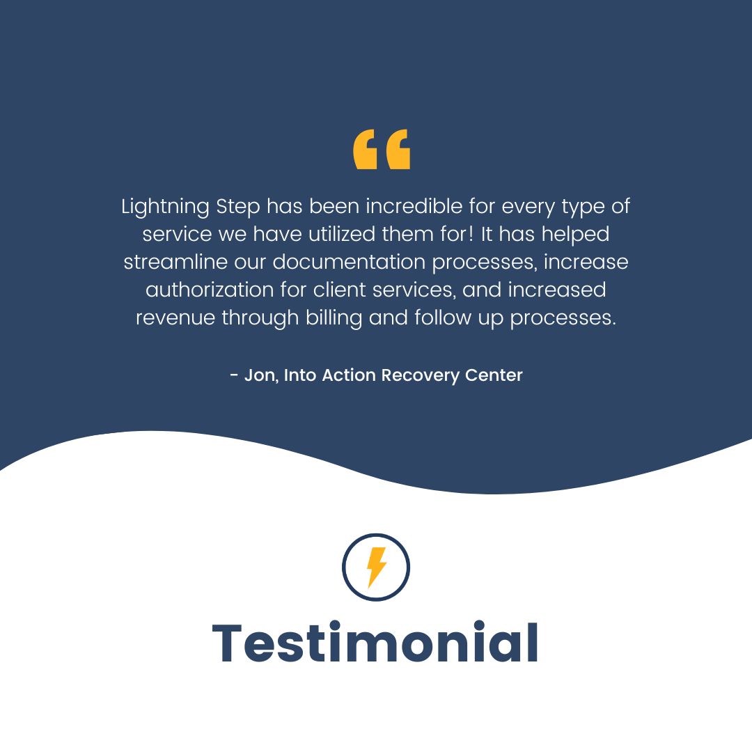 Lightning Step was built by a collective of experts with both personal and professional experience in behavioral health and addiction treatment centers. Our goal is to help behavioral health and addiction treatment centers save time, energy, and money.