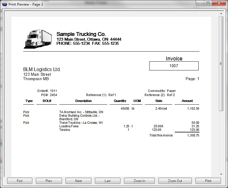 axon trucking accounting software
