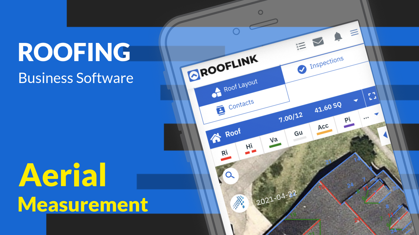 ROOFLINK Software - Roof Layout Tools for Aerial Measurement and Material Take-Offs Estimates are included. No 3rd party integrations required. No additional costs.