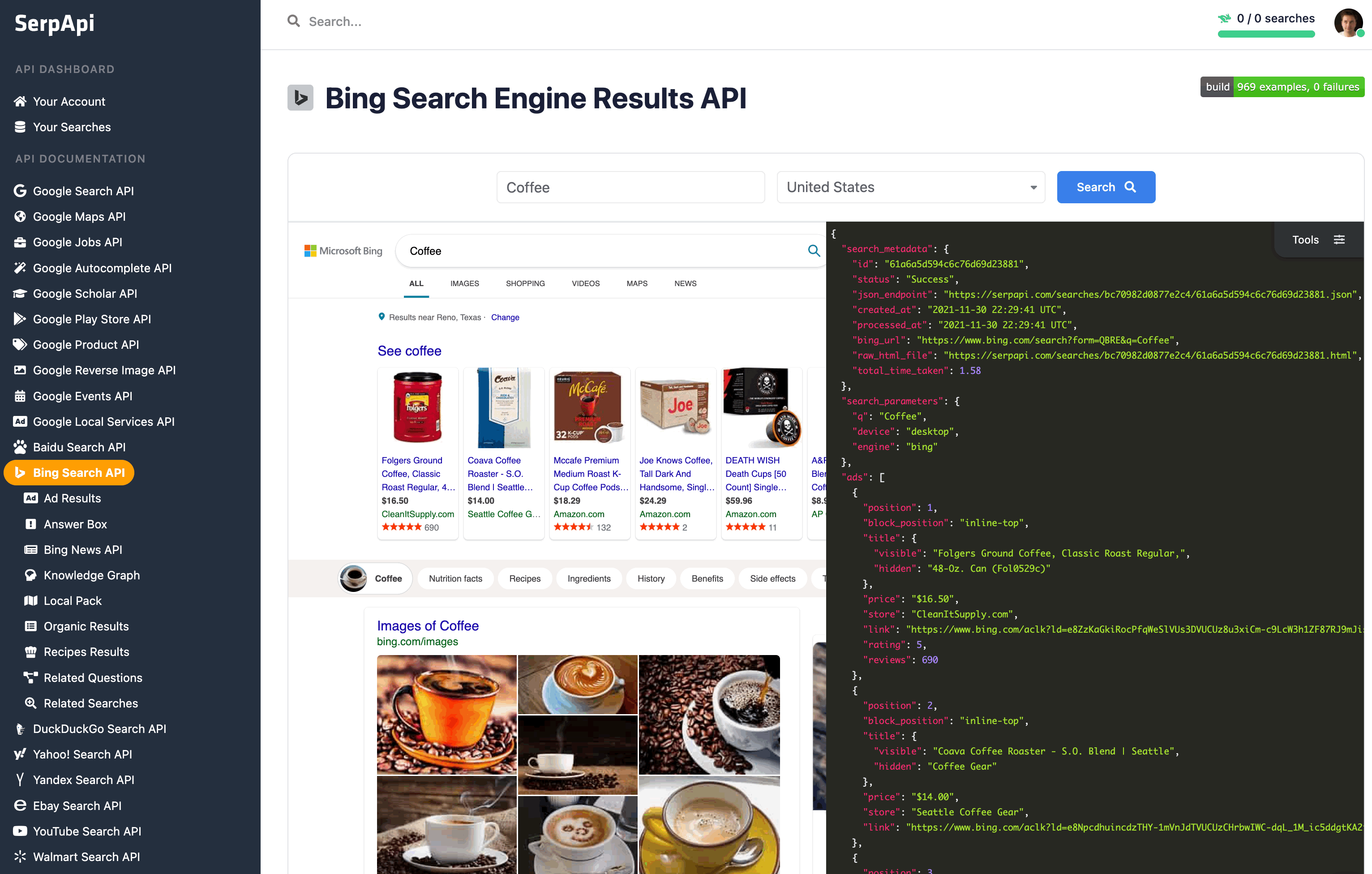 Bing API Documentation