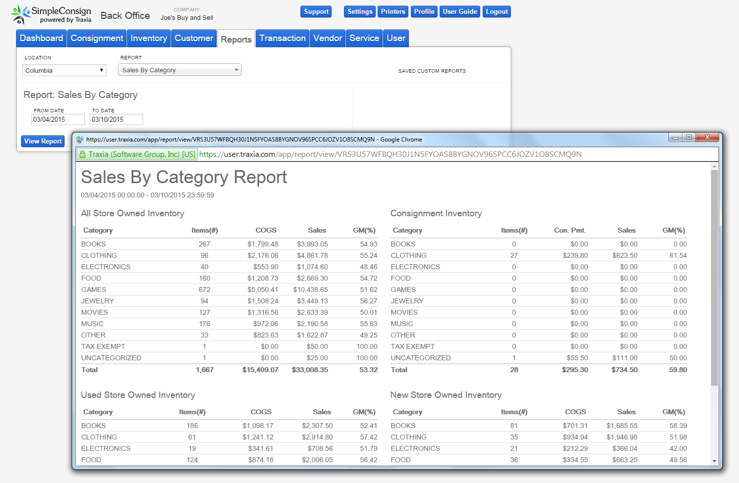 Easily build reports, all in one place. 