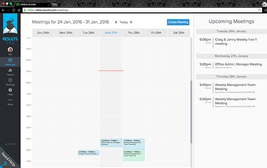 Team calendar