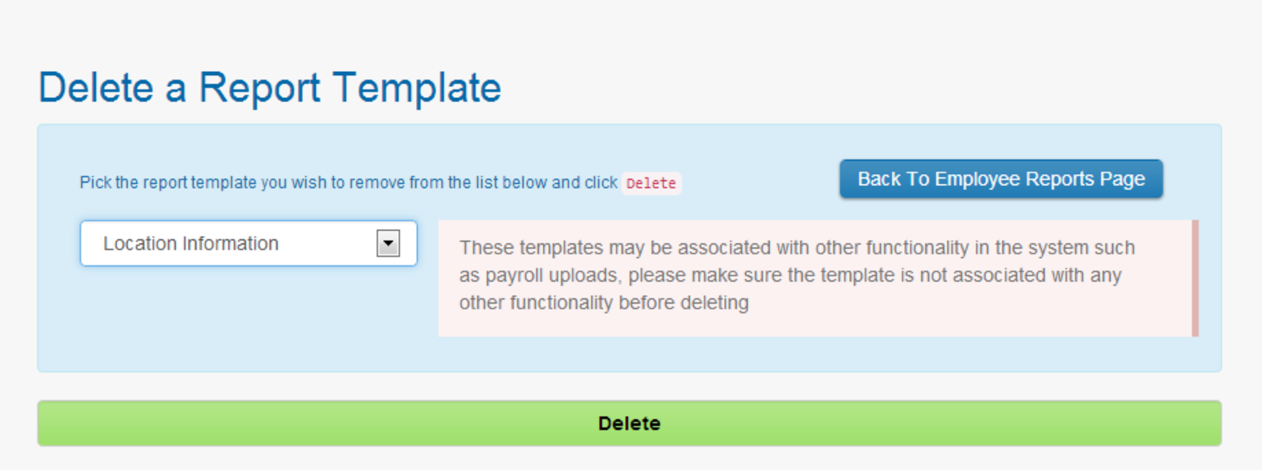 321Forms Software - Commonly-used reports can be saved as templates