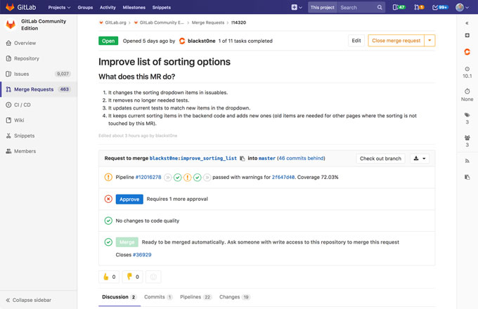 GitLab Software - Customize approval workflow controls, automatically test the quality of code, and spin up a staging environment for every code change