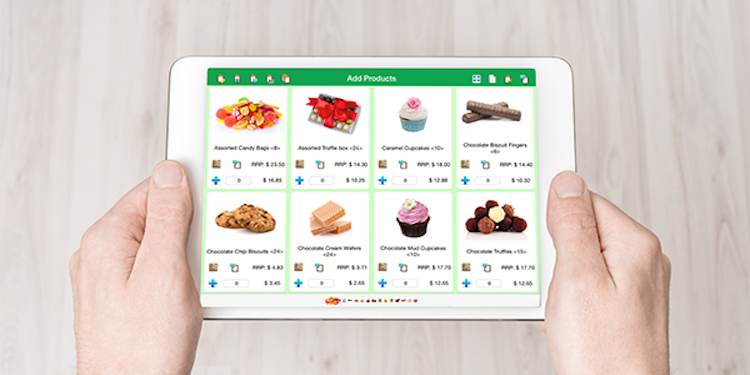 Inzant Sales screenshot: Inzant mobile sales app and iPad ordering system