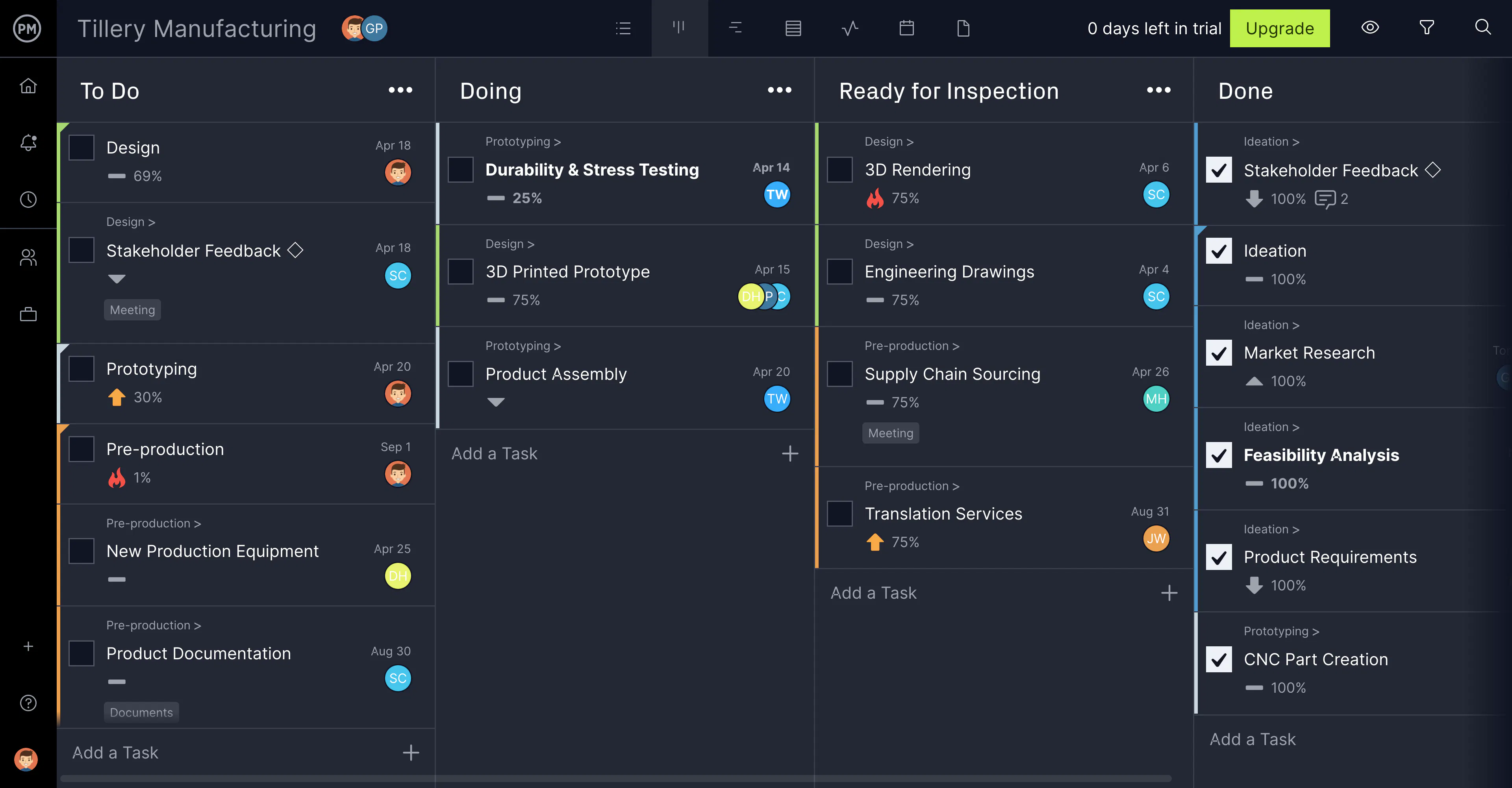 The Board view helps teams tailor workflows for their specific needs, pinpoint bottlenecks in production cycles and more