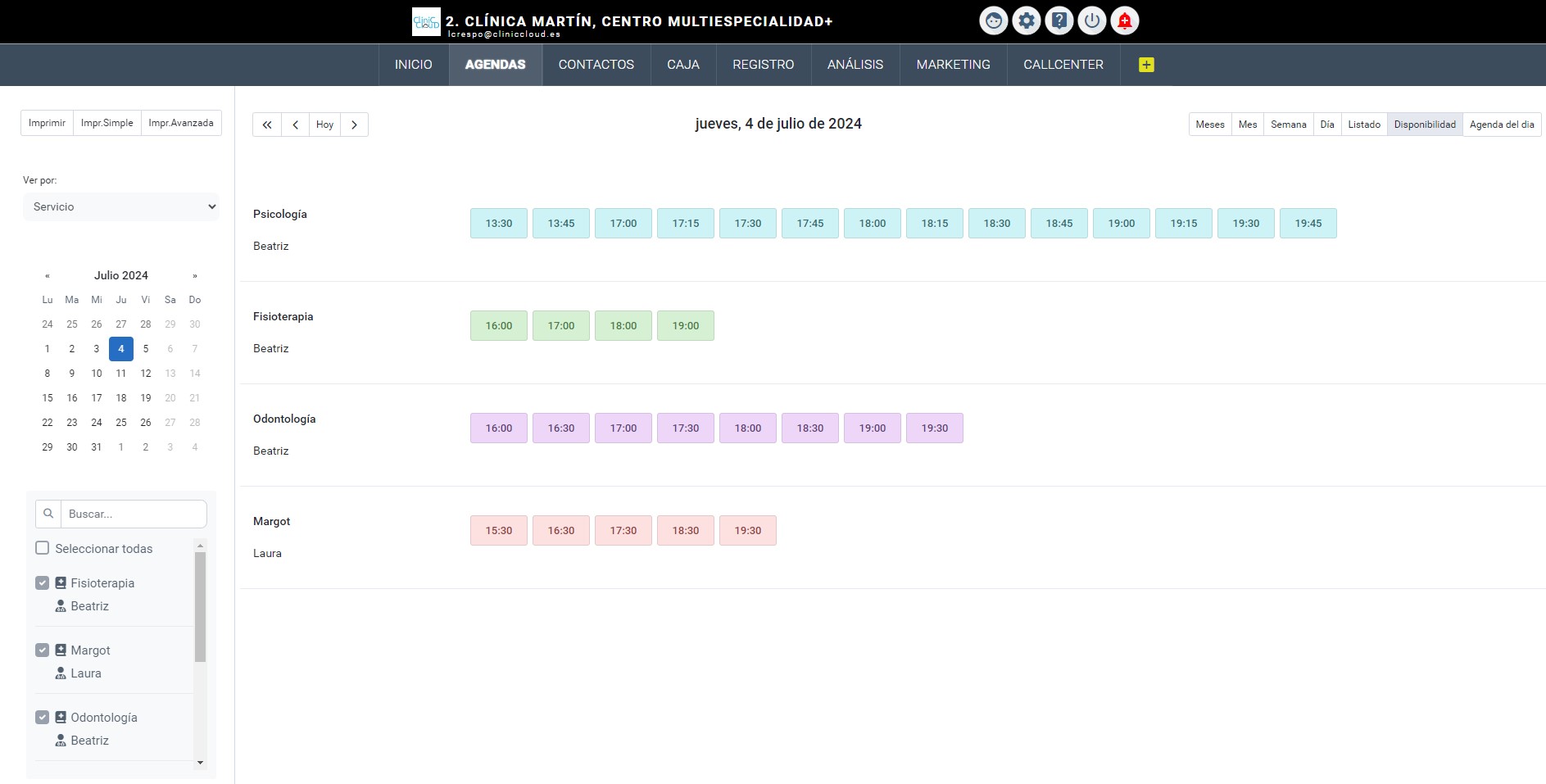 Clinic Cloud screenshot