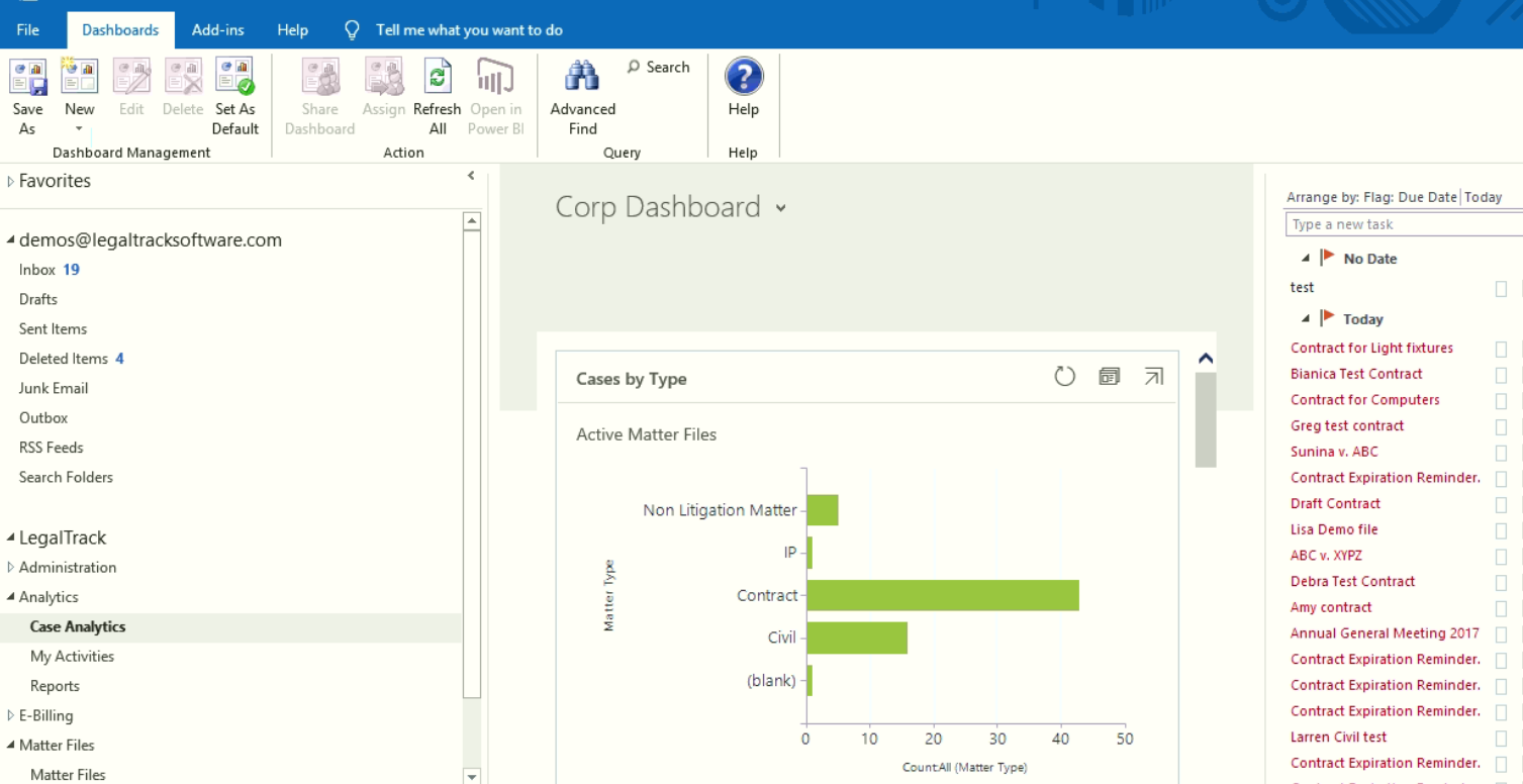 Legal Track Software - Analytics